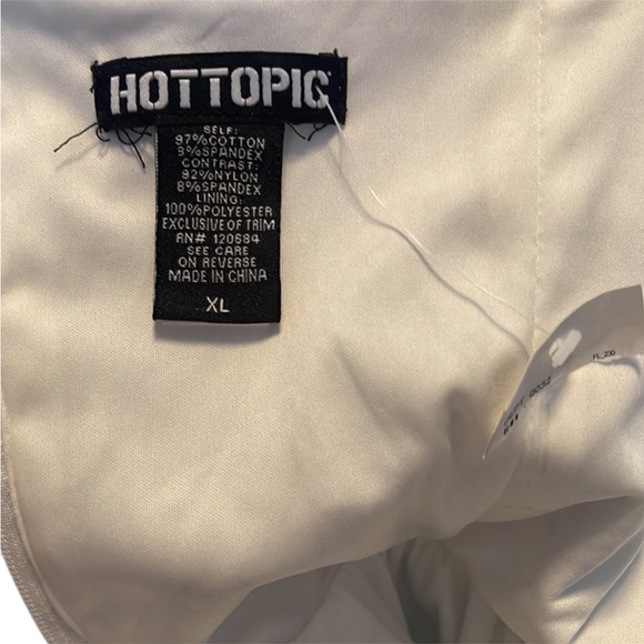 Hot Topic white with black dress. Size XL. NWT. Super cute - Picture 6 of 14
